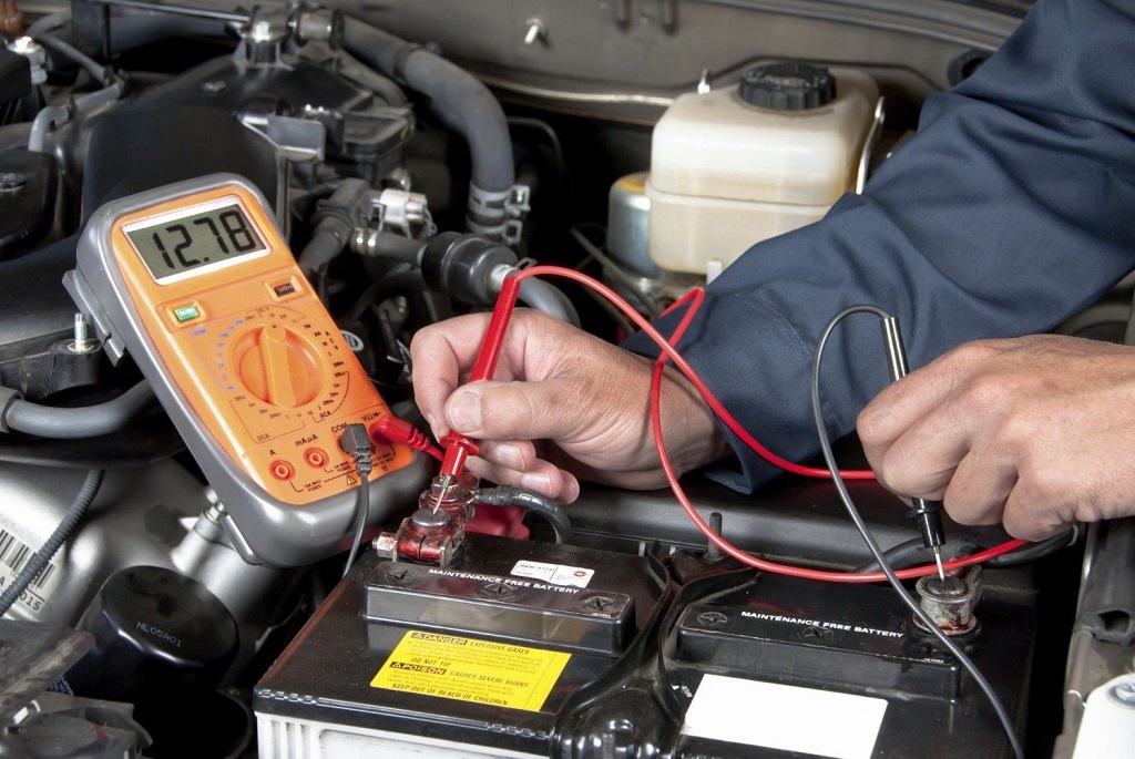 What five steps are done during battery maintenance? 